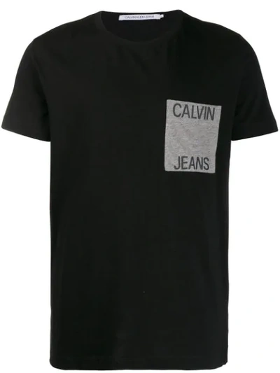 Calvin Klein Jeans Est.1978 T-shirt Mit Logo-print In Black
