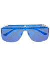 Gucci Monogram Aviator Sunglasses In 006