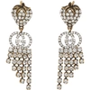 Gucci Gold Strawberry Crystal Earrings