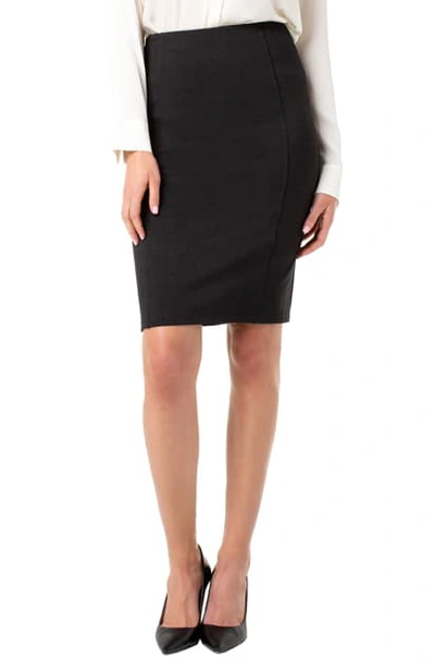 Liverpool Reese Pencil Skirt In Black