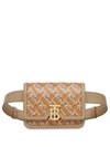 Burberry Small Tb Monogram Print Crossbody Bag In Bright Orange