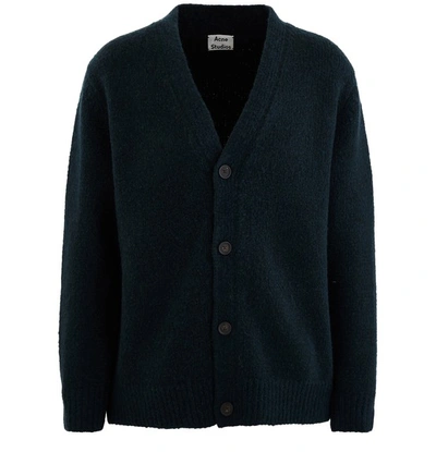 Acne Studios Cardigan In Bottle Green