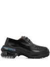 Maison Margiela Chunky Sole Lace-up Shoes In Black