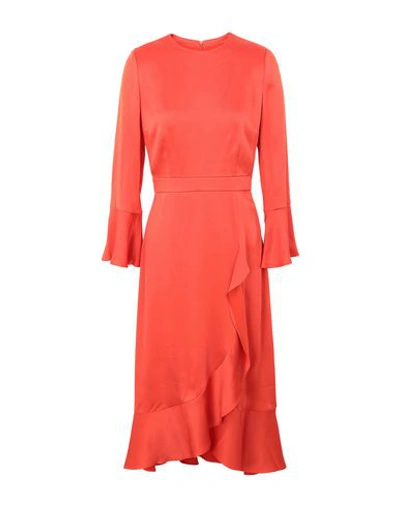 Ivy & Oak Midi Dresses In Orange