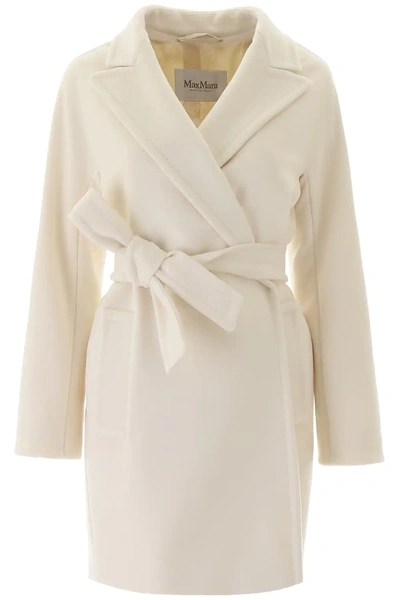 Max Mara Raoul Wool And Cashmere Coat In White