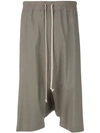 Rick Owens Relaxed-fit Shorts In Brown