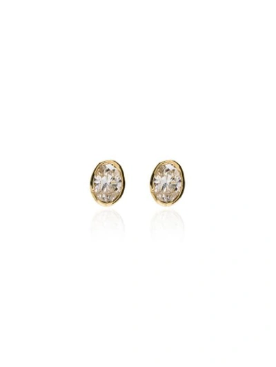 Mindi Mond 18k Yellow Gold Diamond Stud Earrings