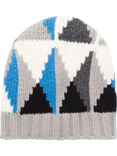 Prada Cashmere Beanie In Multicolour