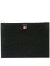 Thom Browne Flat Rectangle Clutch In Black