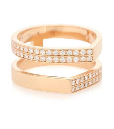 Repossi Antifer 18kt Rose-gold And Diamond Ring