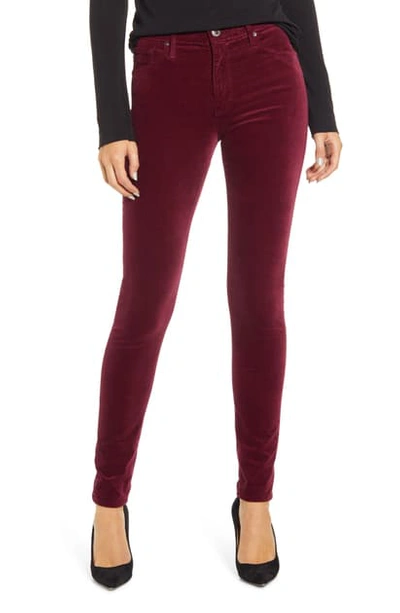 Ag Farrah Skinny Velvet Jeans - 100% Exclusive In Gooseberry