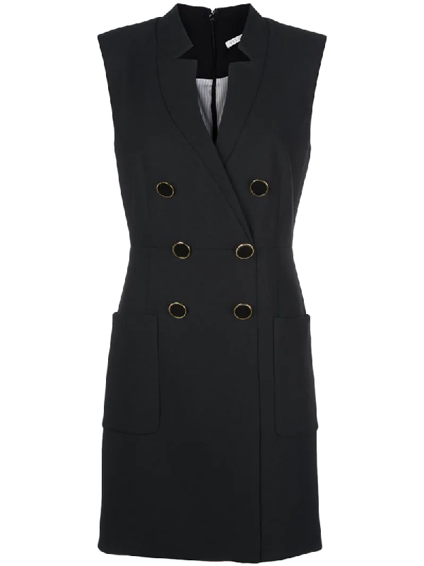 black and white blazer dress