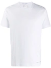 Comme Des Garçons Shirt Logo Print Cotton Jersey T-shirt In 2 White