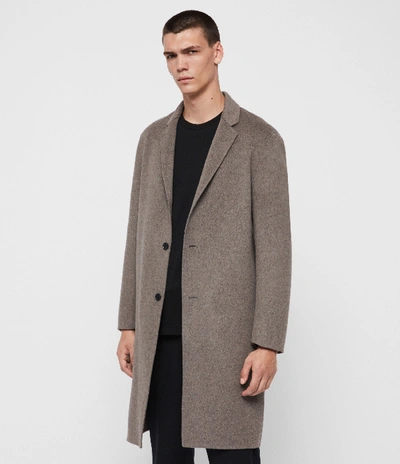 Allsaints Hanson Coat In Thunder Gray Marl