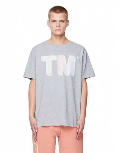 Pigalle Grey Cotton Tm Printed T-shirt
