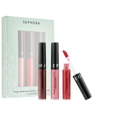 Sephora Collection Mini Cream Lip Stain Set 3 X 0.08 oz/ 2.5 ml