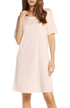 Hanro Cotton Nightshirt In Crystal Pink