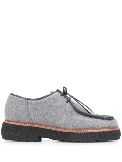 Flamingos Mona Leather-trim Shoes In Grey