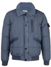 Stone Island Snap Button Jacket In Blue