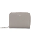 Saint Laurent Rive Gauche Compact Zip Wallet In Grey