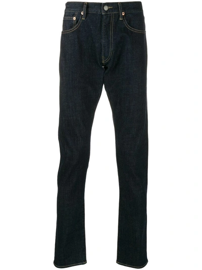 Polo Ralph Lauren Selvedge Straight-leg Jeans In Blue