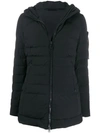 Peuterey Hooded Down Coat In Black