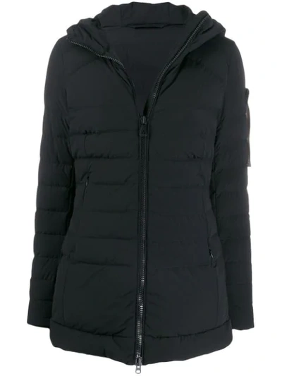 Peuterey Hooded Down Coat In Black