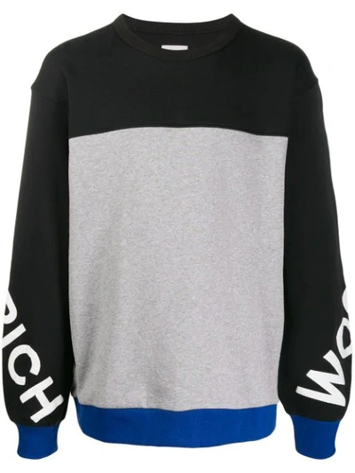 Woolrich Colour Block Sweatshirt In Grey