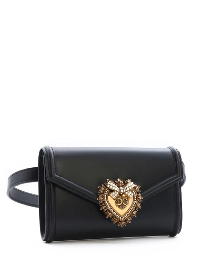 Dolce & Gabbana Devotion Belt Bag In Black