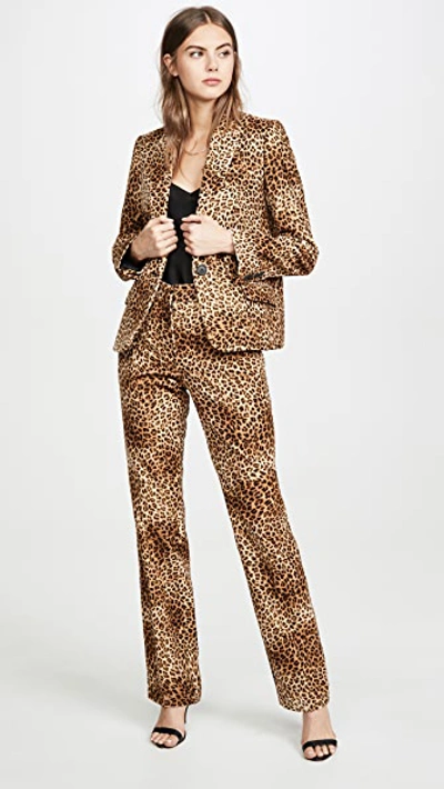 Pallas Festival Animal Print Trousers In Leopard