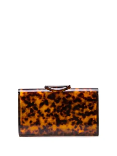 Edie Parker Tortoiseshell Clutch Bag