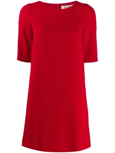 Blanca Shift Mini Dress In Red