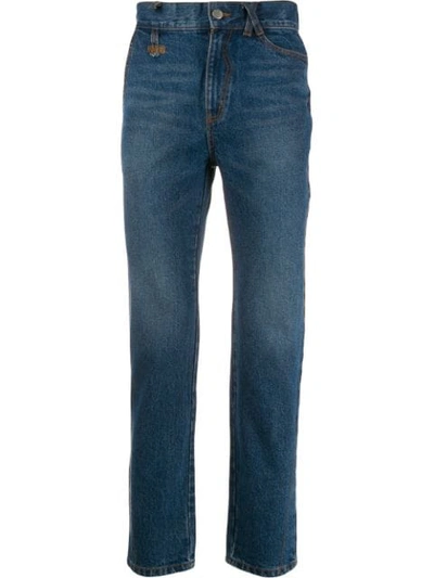 Ader Error Colly High-rise Jeans In Blue