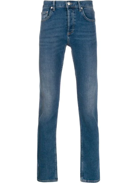 Sandro Skinny Jeans Mit Hohem Bund In Blue Modesens
