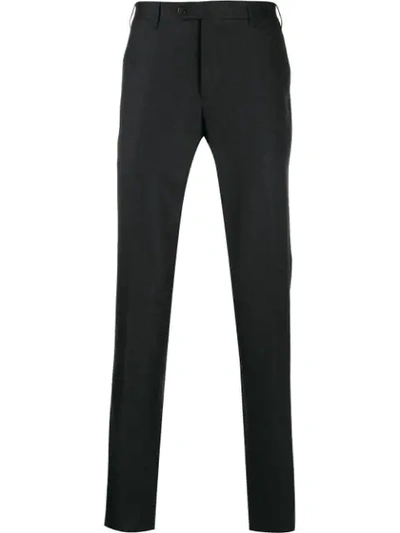 Corneliani Slim-fit Tailored Trousers In Grey