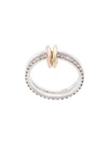 Spinelli Kilcollin 18kt Rose And Yellow Gold, Sterling Silver Two Linked Marigold Diamond Ring