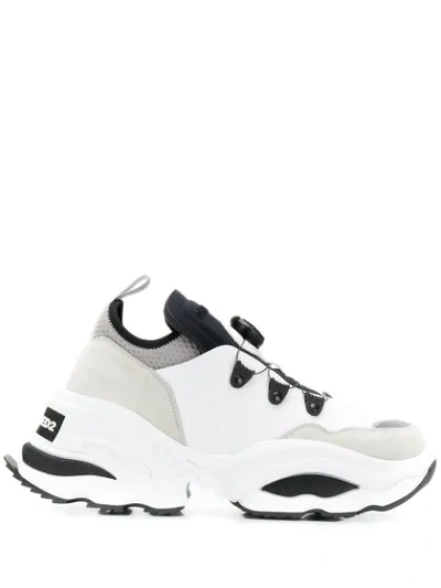 Dsquared2 Chunky Sole Trainers In White