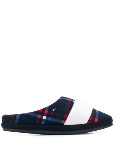 Tommy Hilfiger Colour-blocked Slippers In Blue