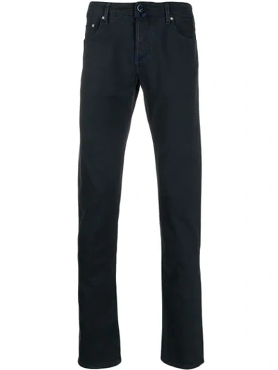 Jacob Cohen Mid-rise Straight Leg Jeans In Blue