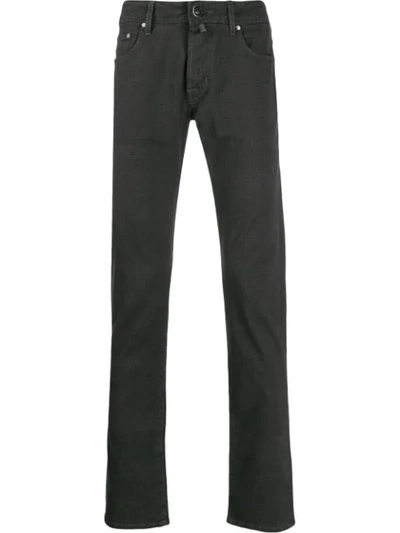 Jacob Cohen Mid-rise Straight Leg Jeans In Grey