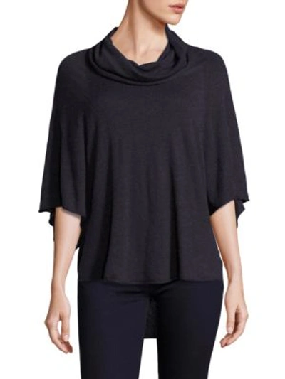 Joie Cowlneck Cashmere Top In Heather Charcoal