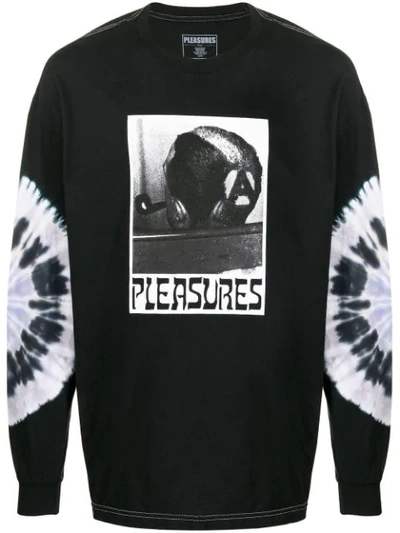 Pleasures Graphic Print Sweatshirt In Black