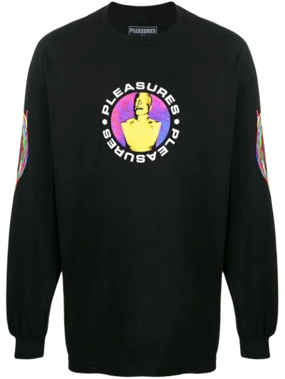 Pleasures Graphic-print Sweatshirt In Black