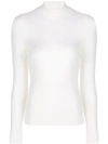Theory Turtle Neck Top In White