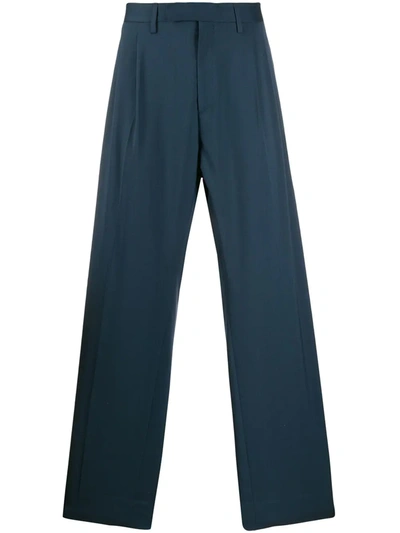 Off-white Oversized Suit Trousers In Blue