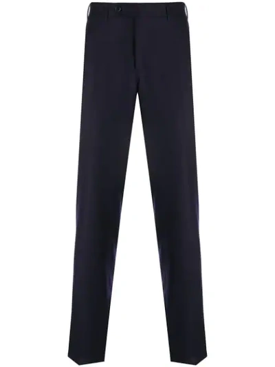 Canali Formal Suit Trousers In Purple