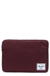 Herschel Supply Co Spokane 15-inch Macbook Pro Canvas Sleeve - Purple In Plum