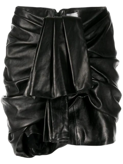Magda Butrym Ruffled Short Skirt In Black