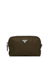 Prada Cargo Cosmetic Pouch In Green