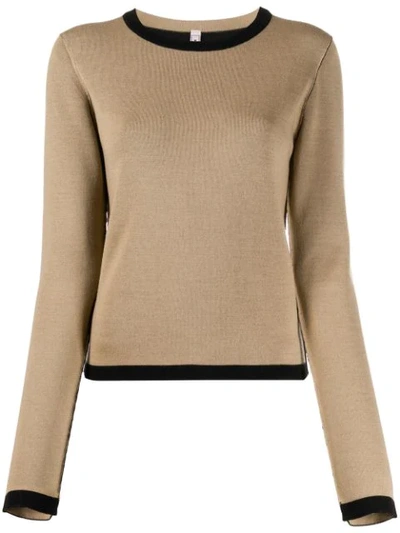 Antonio Marras Crew Neck Knitted Jumper In Neutrals